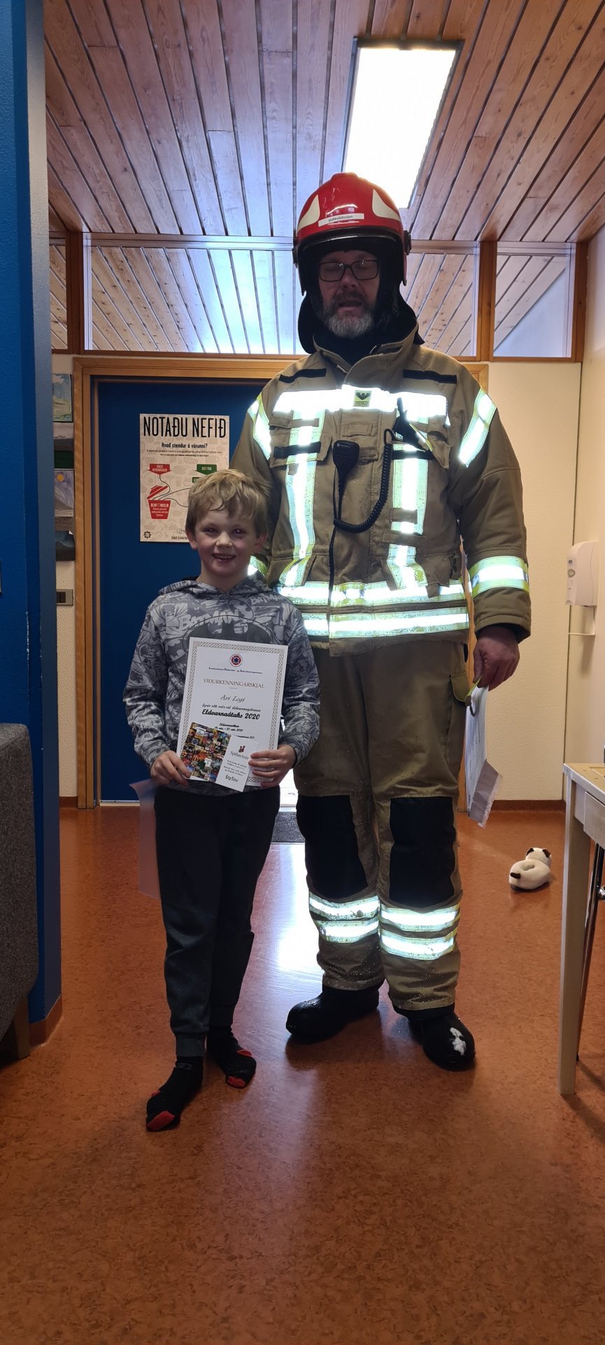 112 dagurinn - heimsókn frá slökkviliðinu