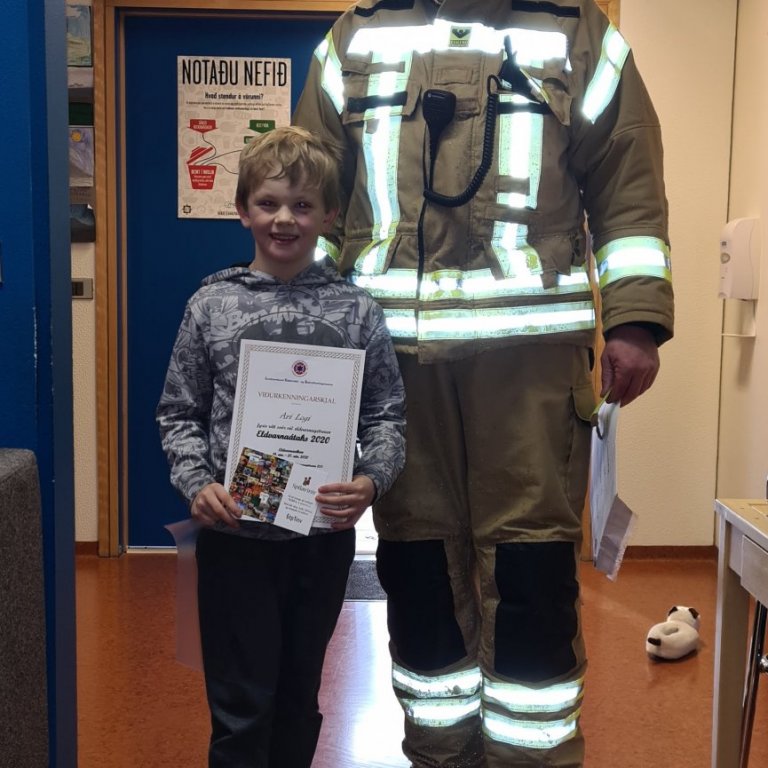 112 dagurinn - heimsókn frá slökkviliðinu