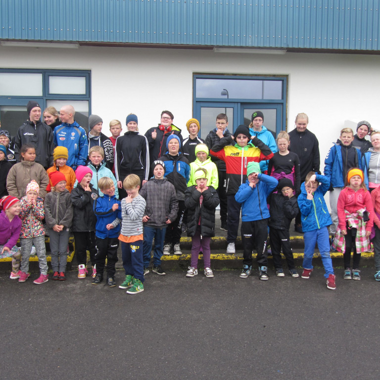 Mynd frá Norræna skólahlaupinu í fyrra